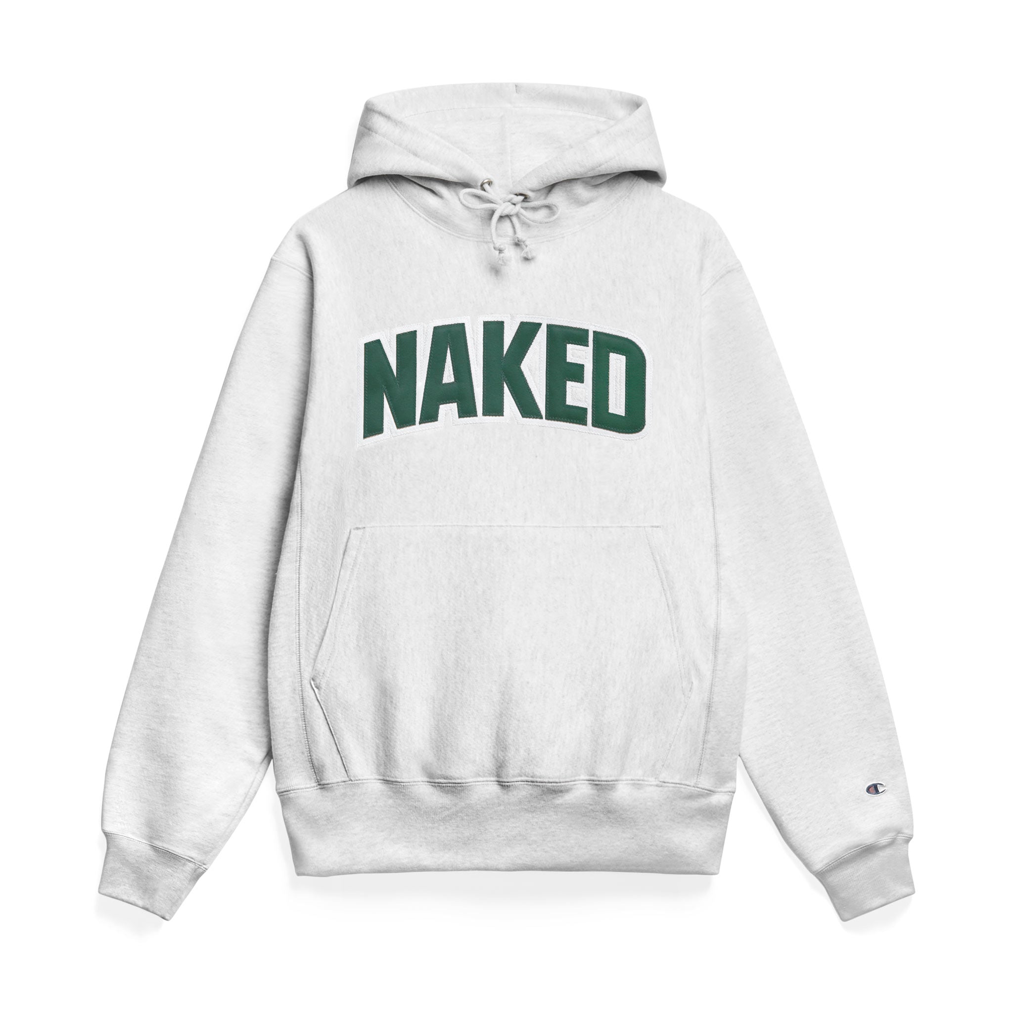 naked x champion heavyweight reverse weave hoodie - green