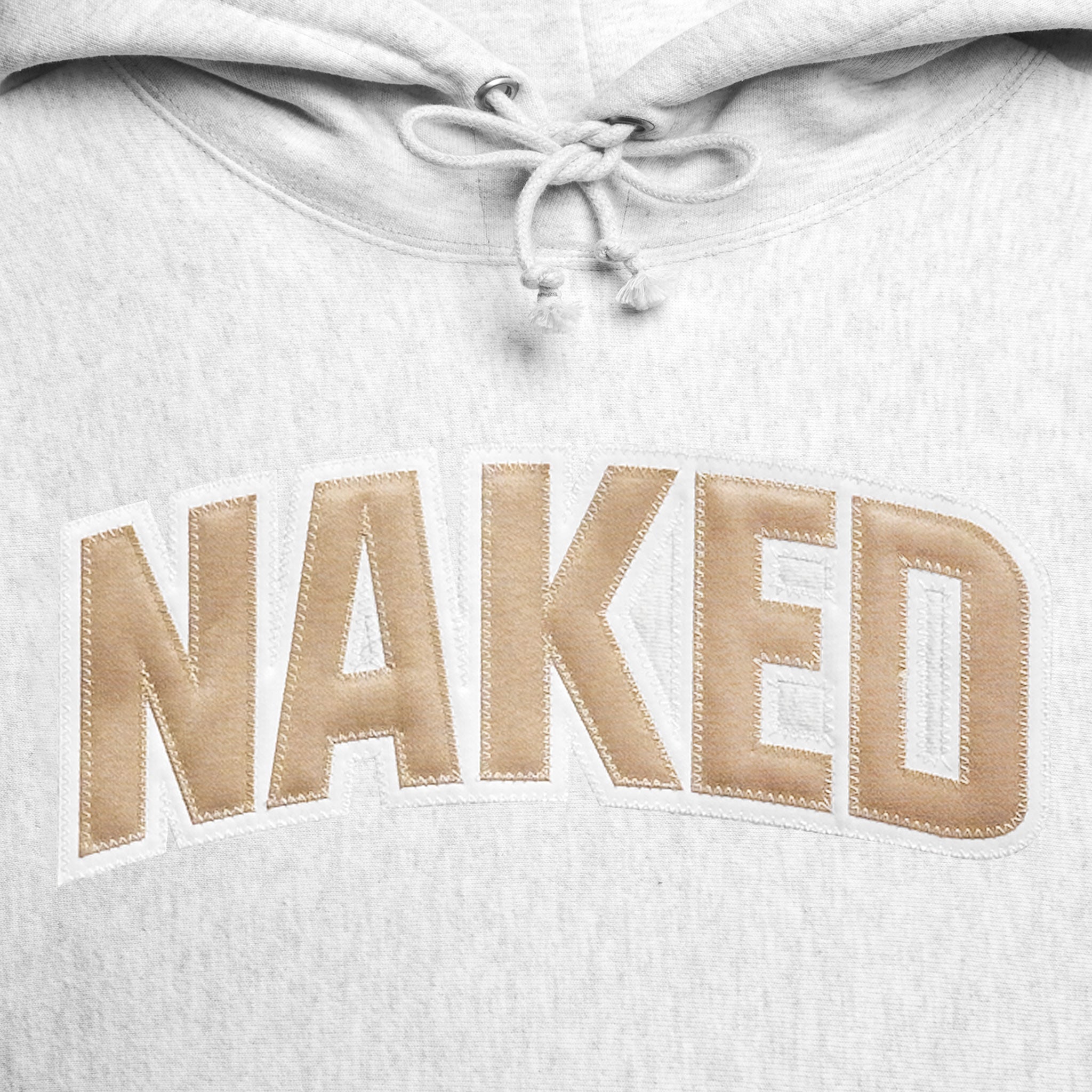 naked x champion heavyweight reverse weave hoodie - tan
